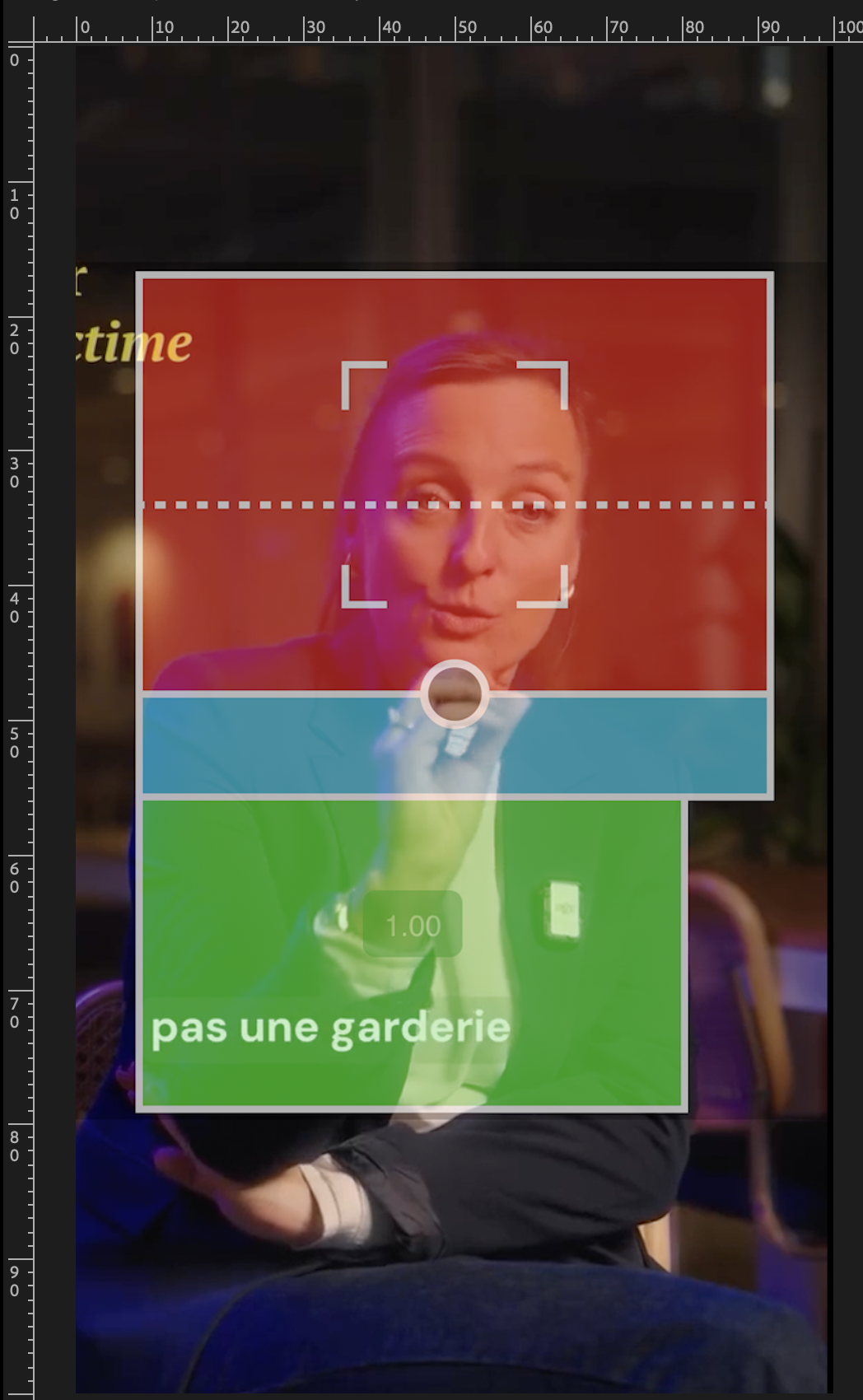 Subtitle below chin example 1
